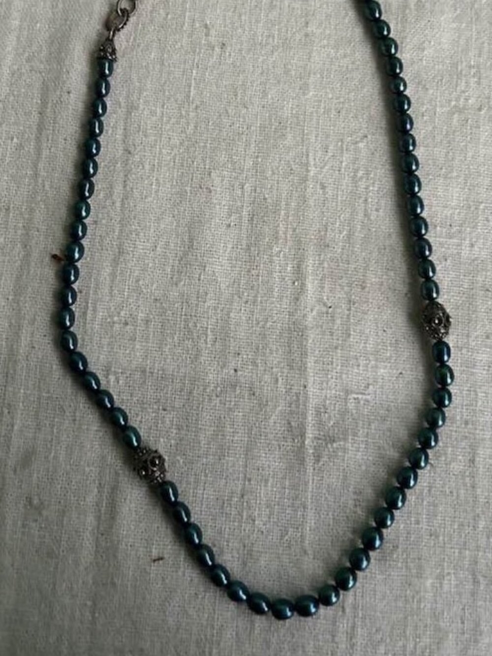 Teal Beaded Necklace